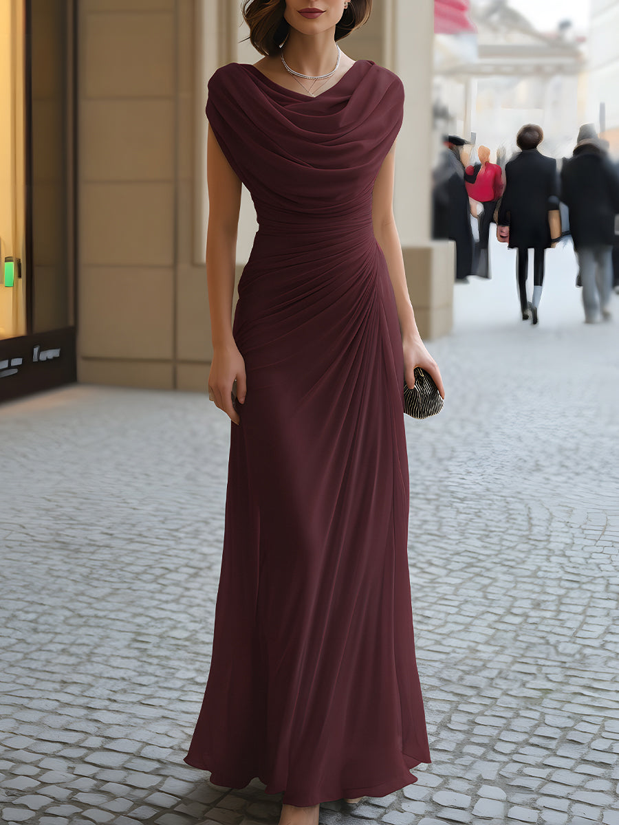 Breezy Belle | Elegant Floral Maxi Dress for Women – Flowing & Tailored Long Dress 5