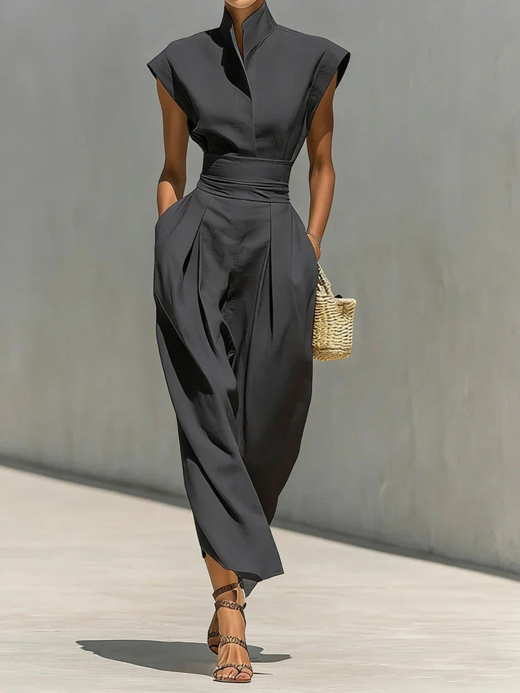 Brielle | Elegant, Structured & Comfortable Women's Dress - Midi Length for Versatile Styling 2