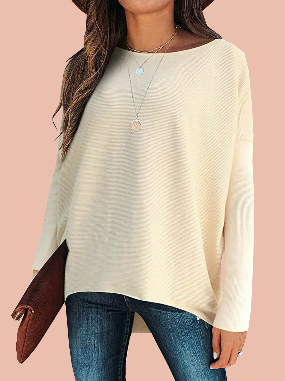 Brielle | Soft & Elegant Oversized Women's Sweater – Timeless Ribbed Knit Design 1