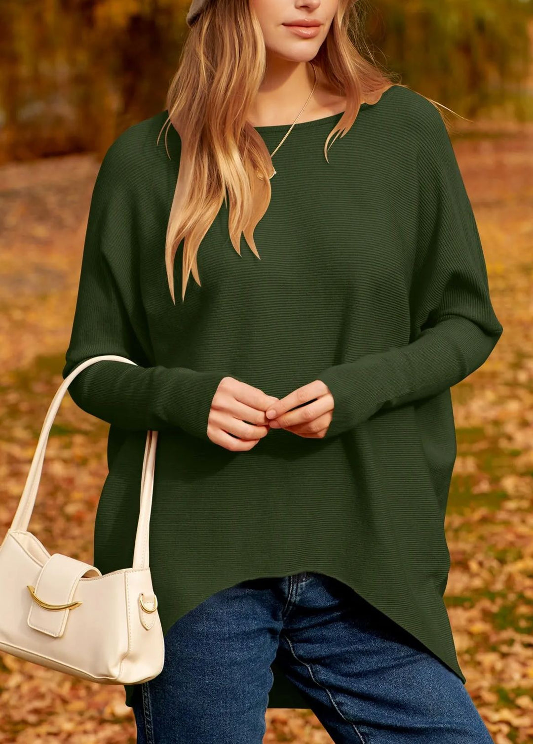 Brielle | Soft & Elegant Oversized Women's Sweater – Timeless Ribbed Knit Design 4