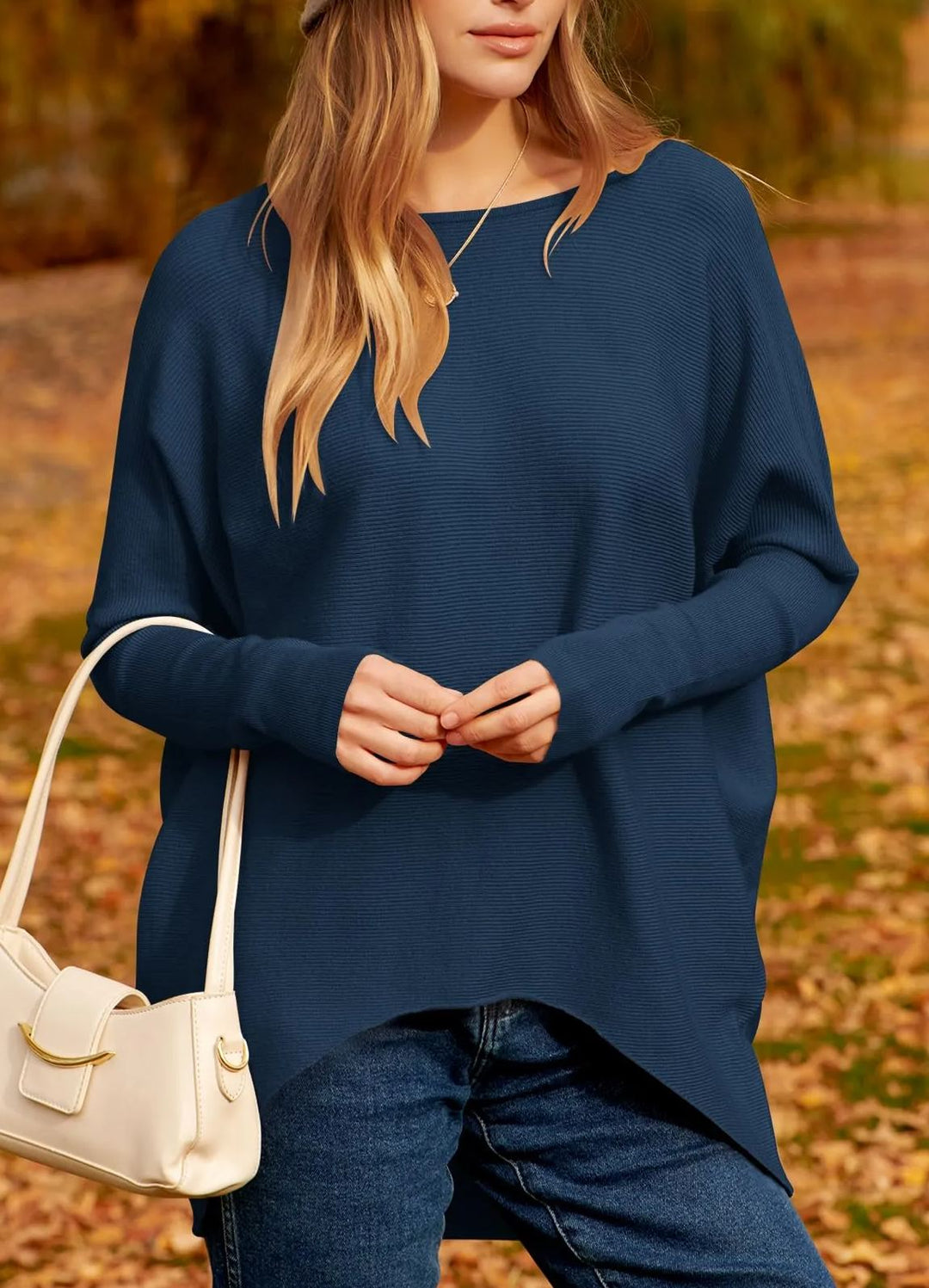 Brielle | Soft & Elegant Oversized Women's Sweater – Timeless Ribbed Knit Design 5