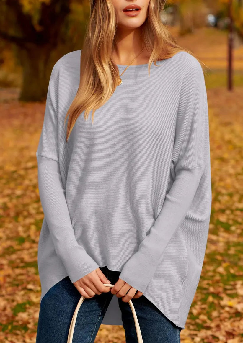 Brielle | Soft & Elegant Oversized Women's Sweater – Timeless Ribbed Knit Design 8