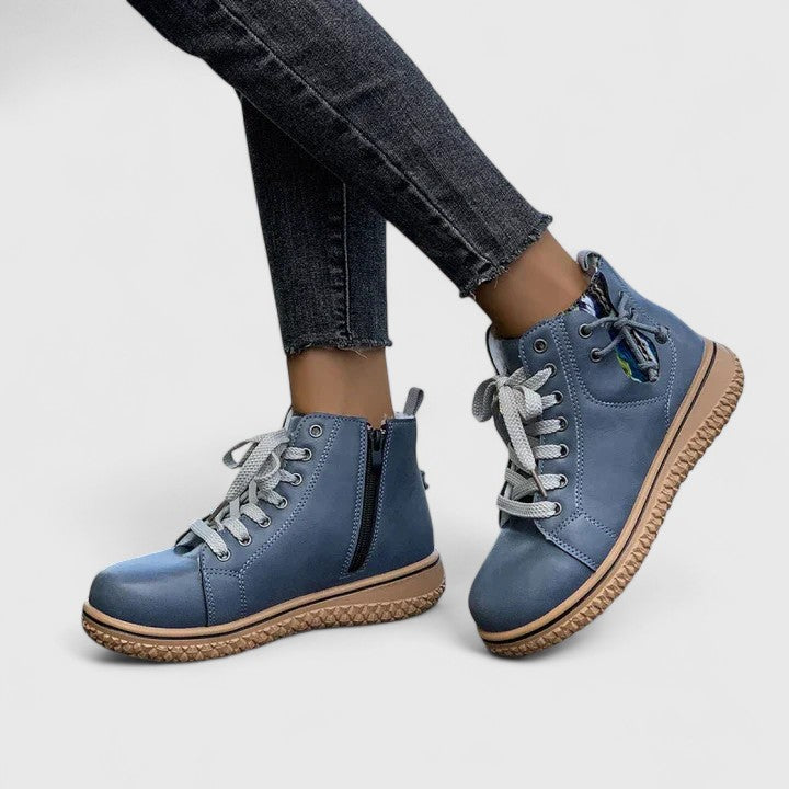 Brielle | Stylish Black Ankle Boots for Women – Comfortable Lace-Up Booties 5