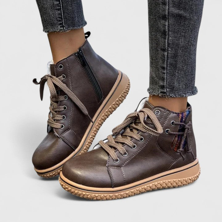Brielle | Stylish Black Ankle Boots for Women – Comfortable Lace-Up Booties 6