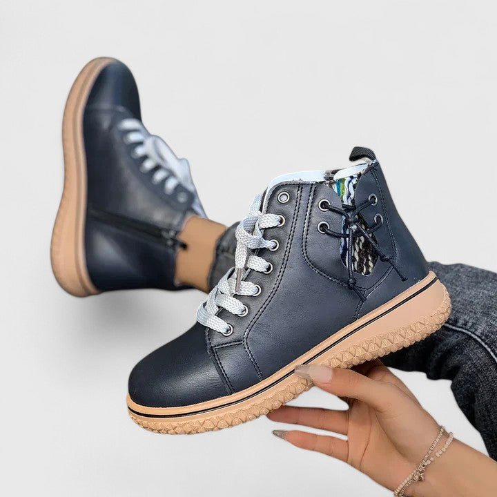 Brielle | Stylish Black Ankle Boots for Women – Comfortable Lace-Up Booties 7
