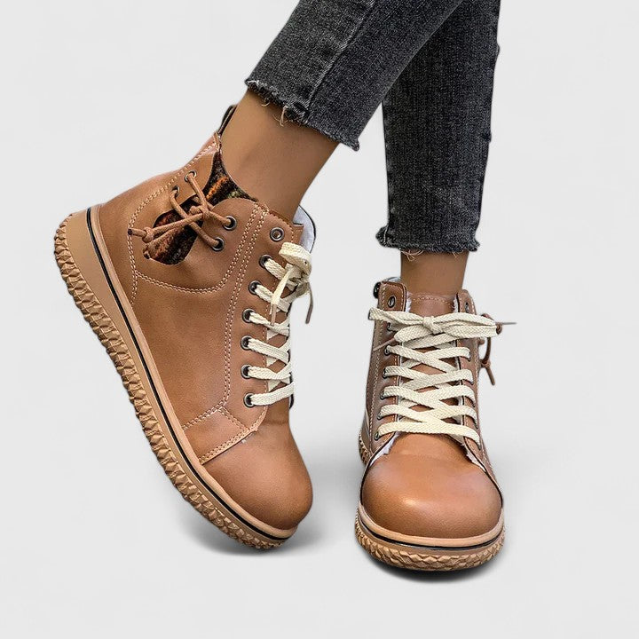 Brielle | Stylish Black Ankle Boots for Women – Comfortable Lace-Up Booties 8