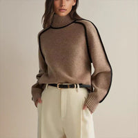 Sophie | Comfortable And Warm Oversized Turtleneck Knit Sweater