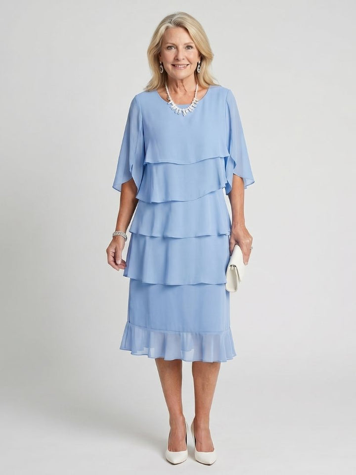 Cassandra | Elegant Tiered Midi Dress – Perfect Summer & Wedding Guest Dresses 4