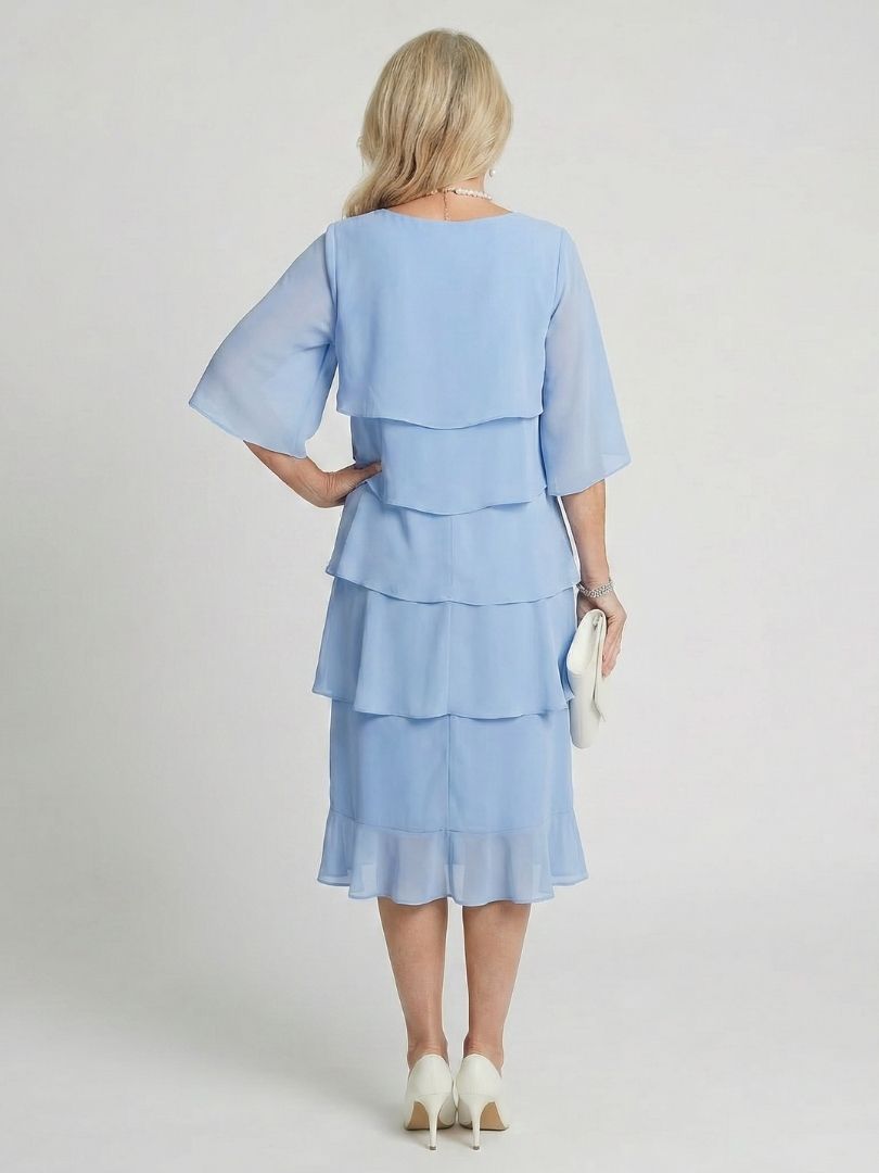 Cassandra | Elegant Tiered Midi Dress – Perfect Summer & Wedding Guest Dresses 7