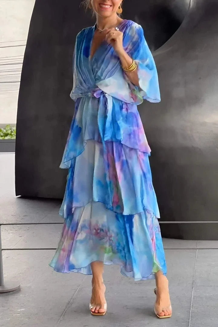 Cassandra | Elegant, Fluid & Airy Gown – Perfect Wedding Guest Dress 0