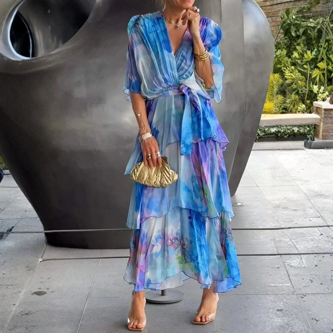Cassandra | Elegant, Fluid & Airy Gown – Perfect Wedding Guest Dress 1