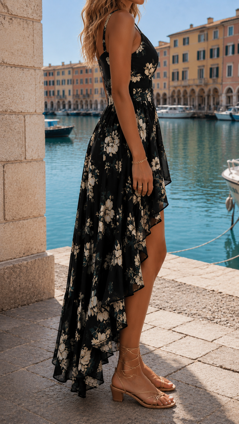 Celeste | Elegant Floral Asymmetric Maxi Dress – Women's Wedding Guest Dress & Summer Cocktail Dress 2