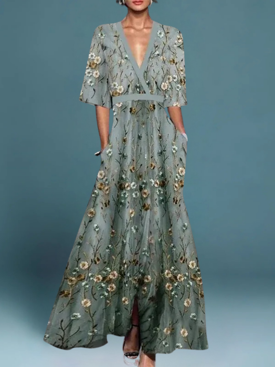 Celeste | Elegant Floral Women's Dress for Special Occasions 0