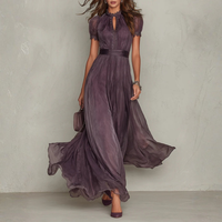 Evelyn | Lightweight & Classic Lace Trim  Maxi Dress