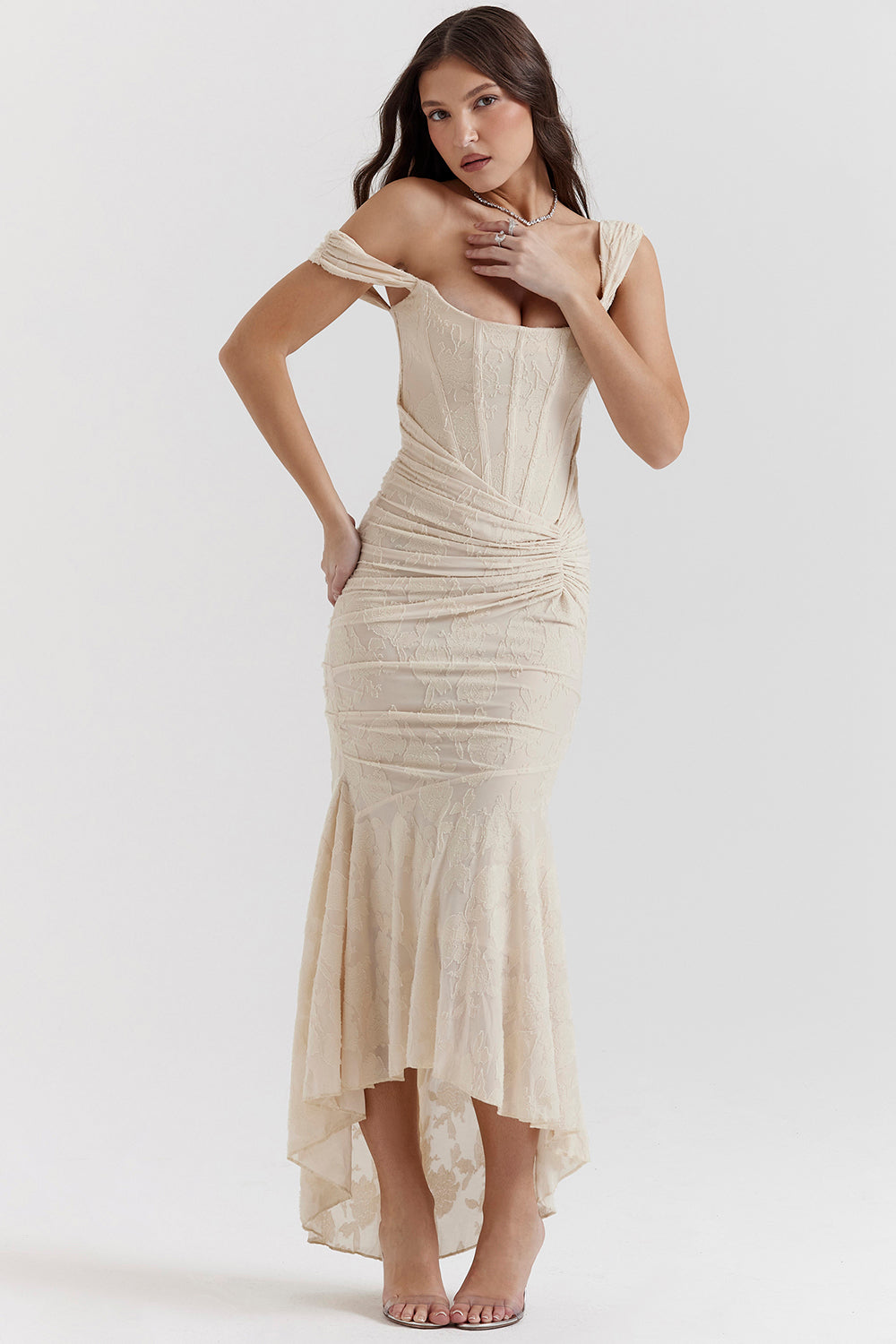 Celeste | Evening Dress Bodycon Lace Elegant Sleeveless Fit 6