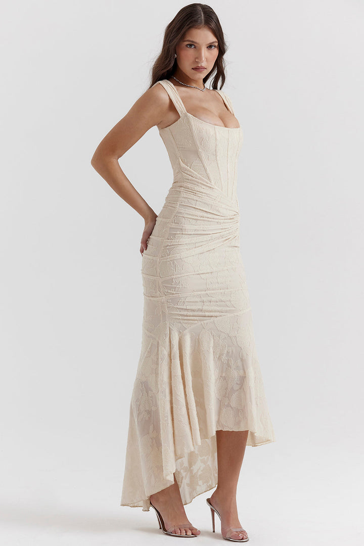 Celeste | Evening Dress Bodycon Lace Elegant Sleeveless Fit 8
