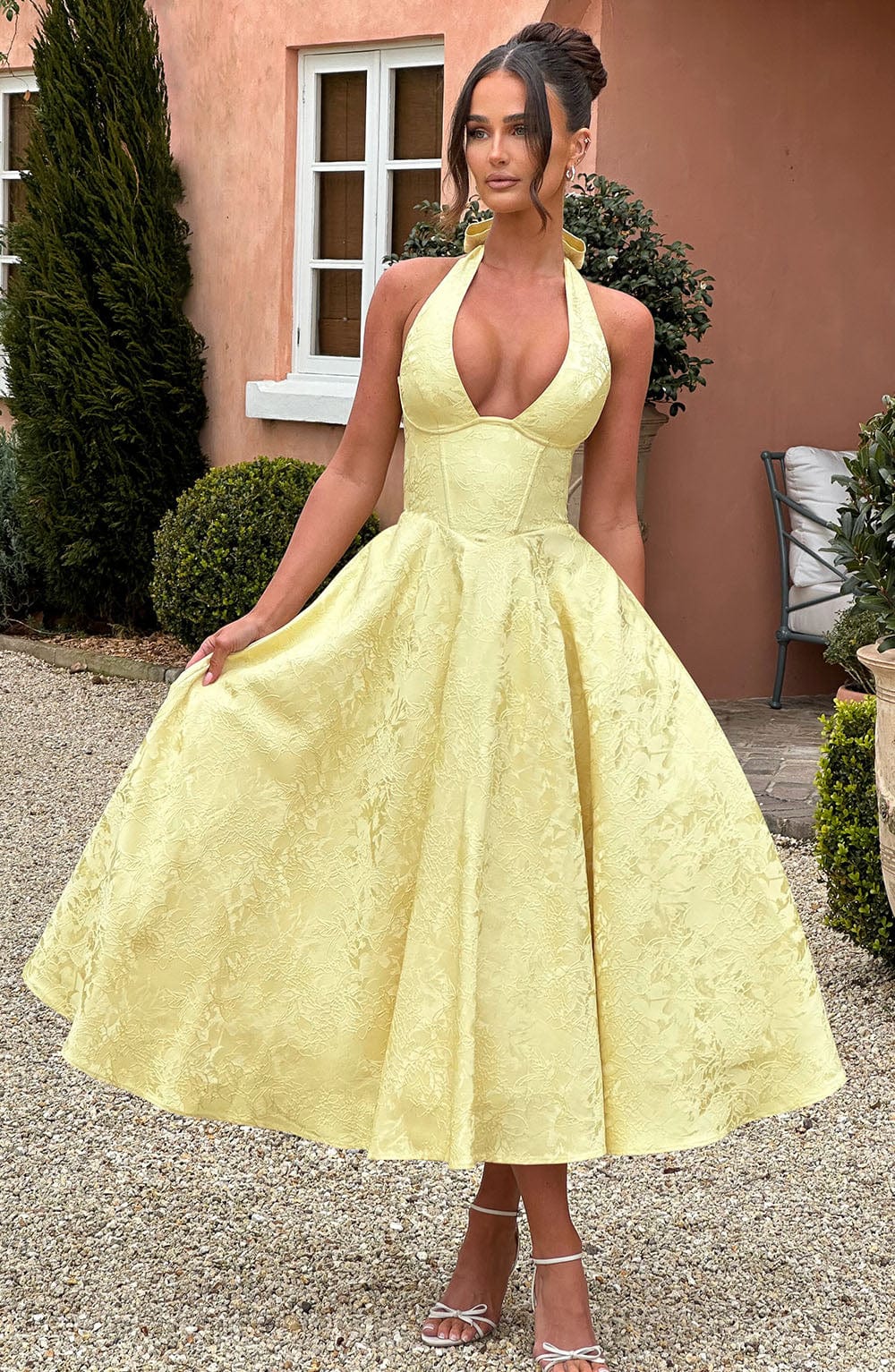 Celeste | Women's Dress Elegant Wedding Guest Deep V-Neck Comfortable Fit 6
