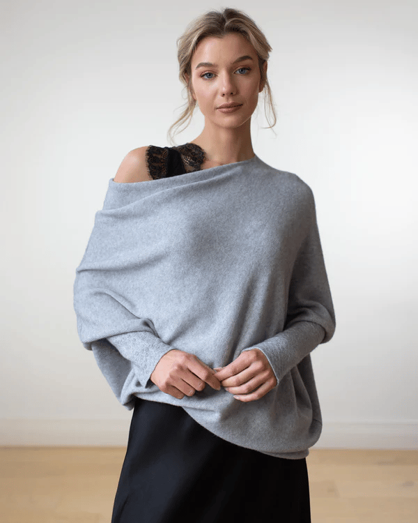 Celestina | Elegant Off Shoulder Long Sleeve Sweater for Women 0