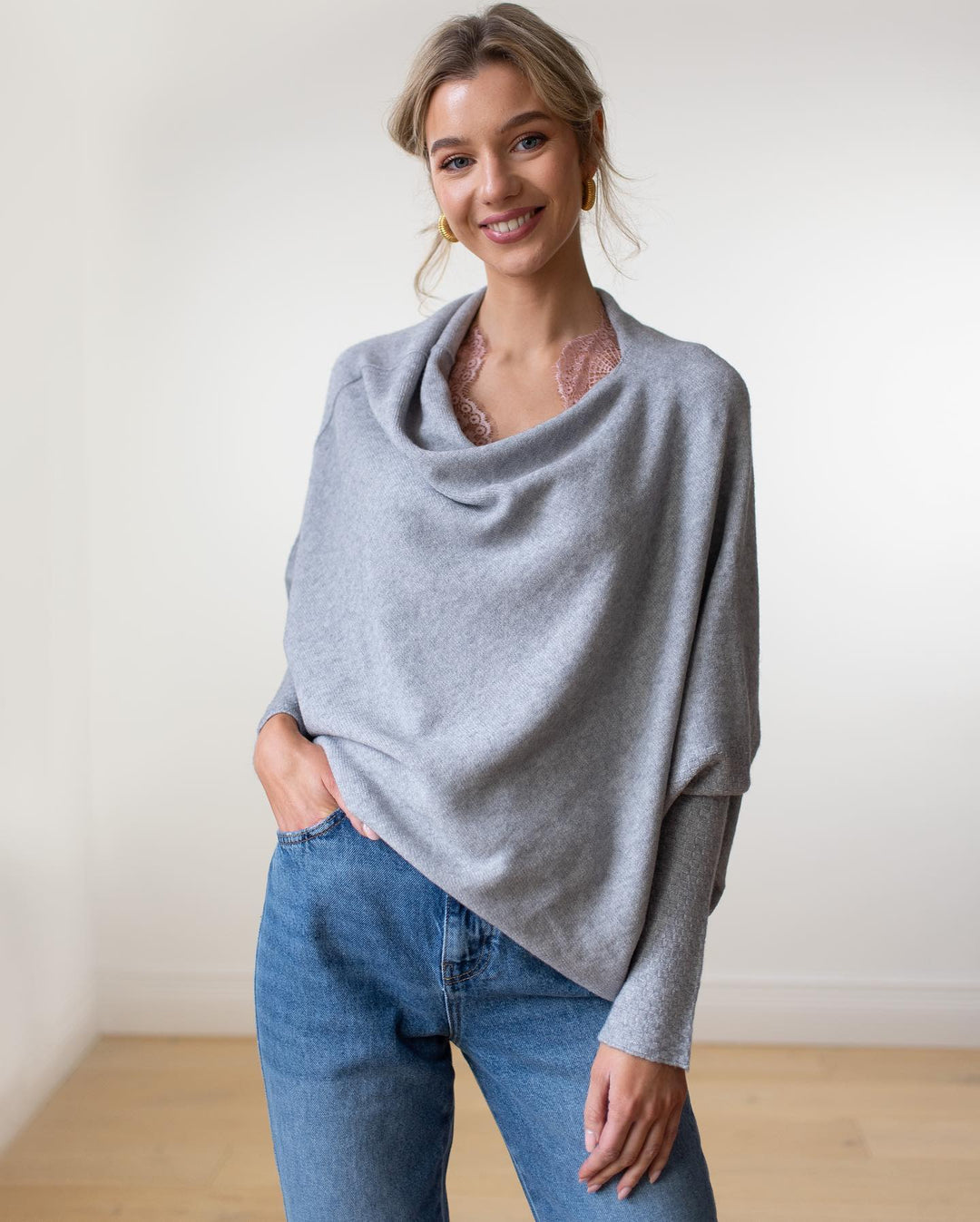 Celestina | Elegant Off Shoulder Long Sleeve Sweater for Women 1