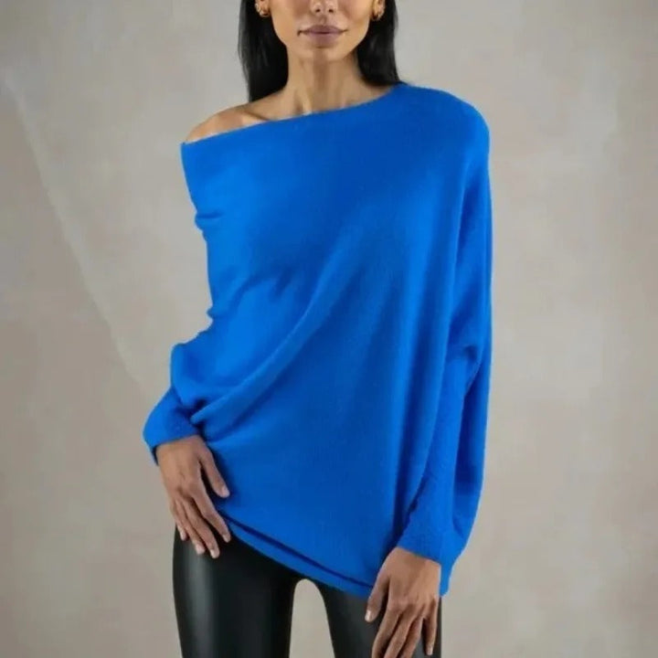 Celestina | Elegant Off Shoulder Long Sleeve Sweater for Women 13