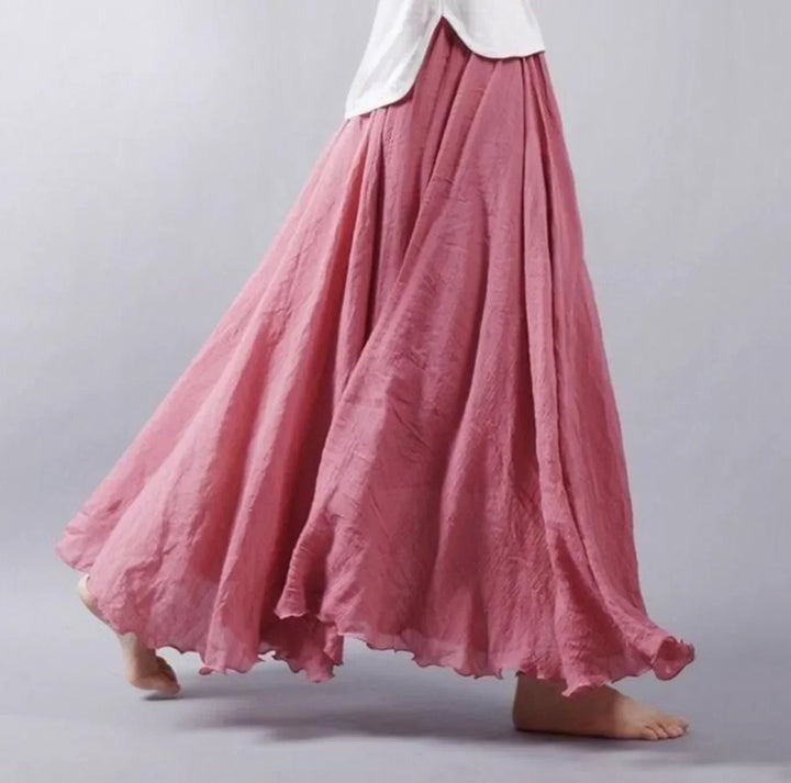 Celia | Elegant, Flowing & Comfortable Boho Maxi Skirt 4