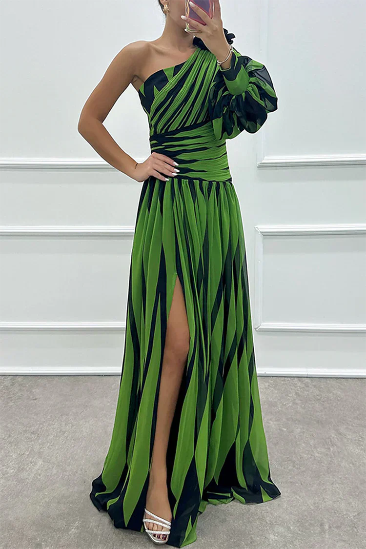 Celia | One Shoulder Maxi Dress Elegant Long Dresses for Women Flattering Fit 5