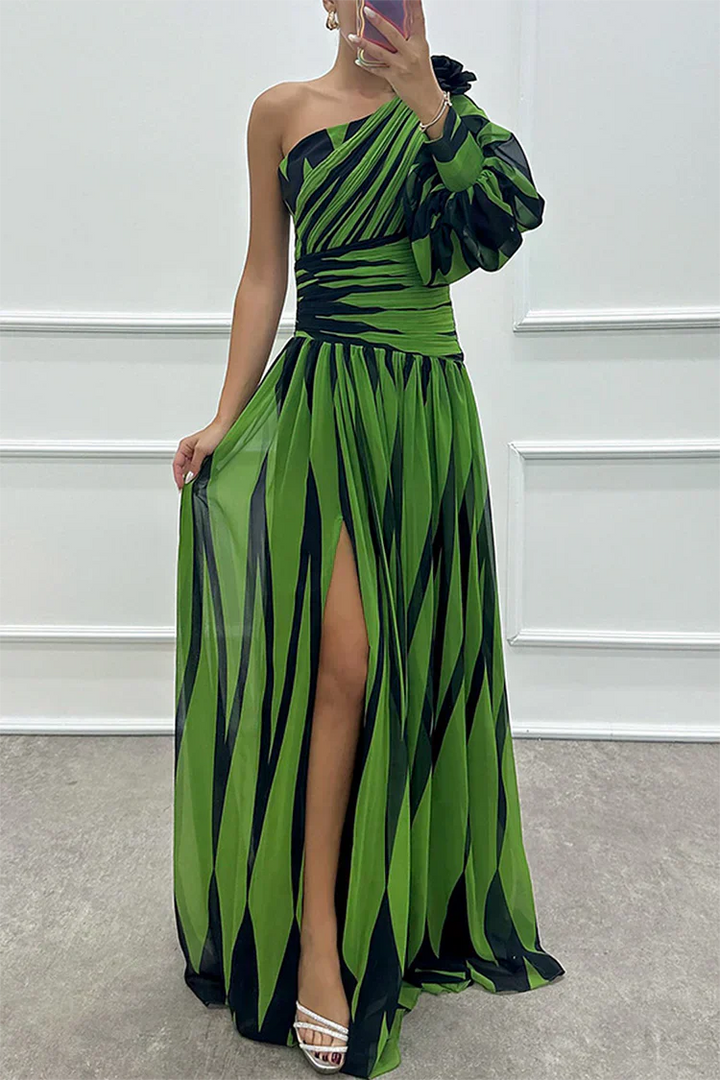 Celia | One Shoulder Maxi Dress Elegant Long Dresses for Women Flattering Fit 6