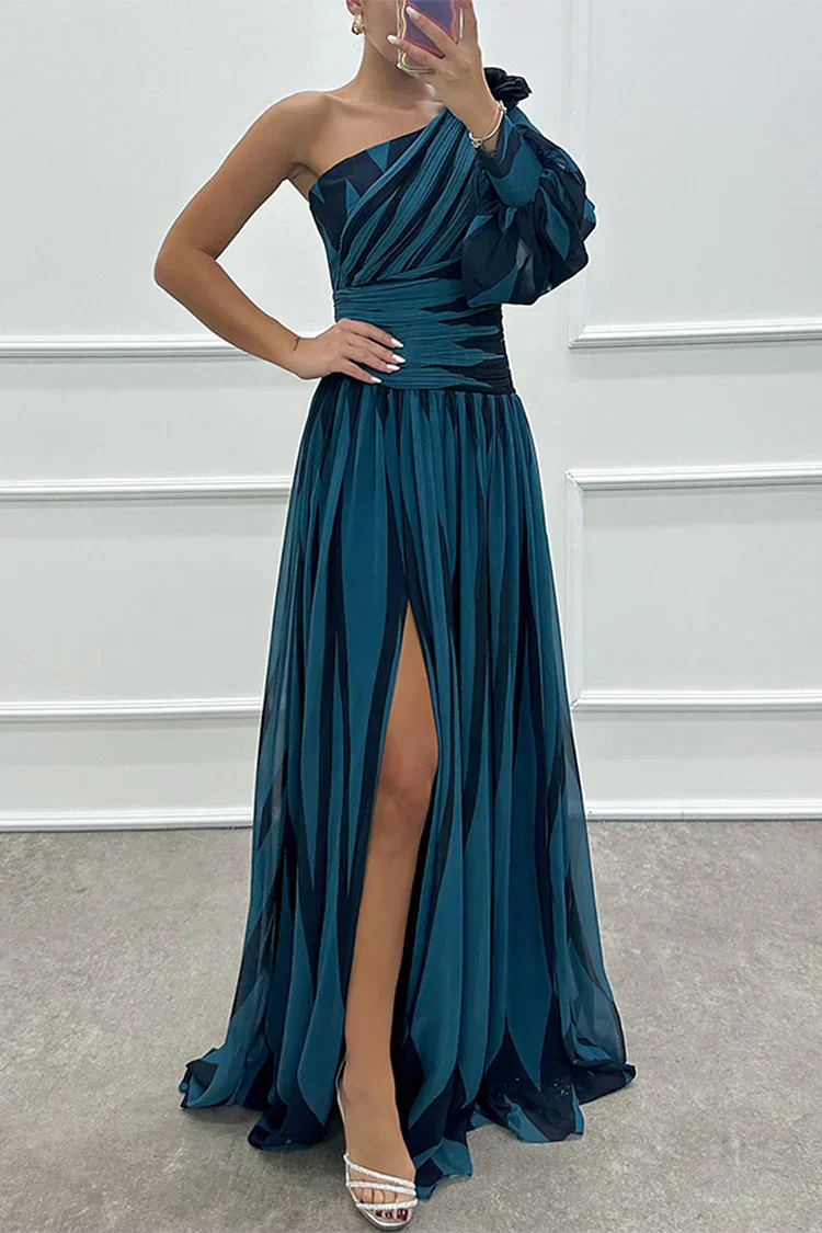 Celia | One Shoulder Maxi Dress Elegant Long Dresses for Women Flattering Fit 7