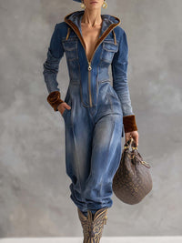 Mary | Comfortable And Chic Hooded Jumpsuit