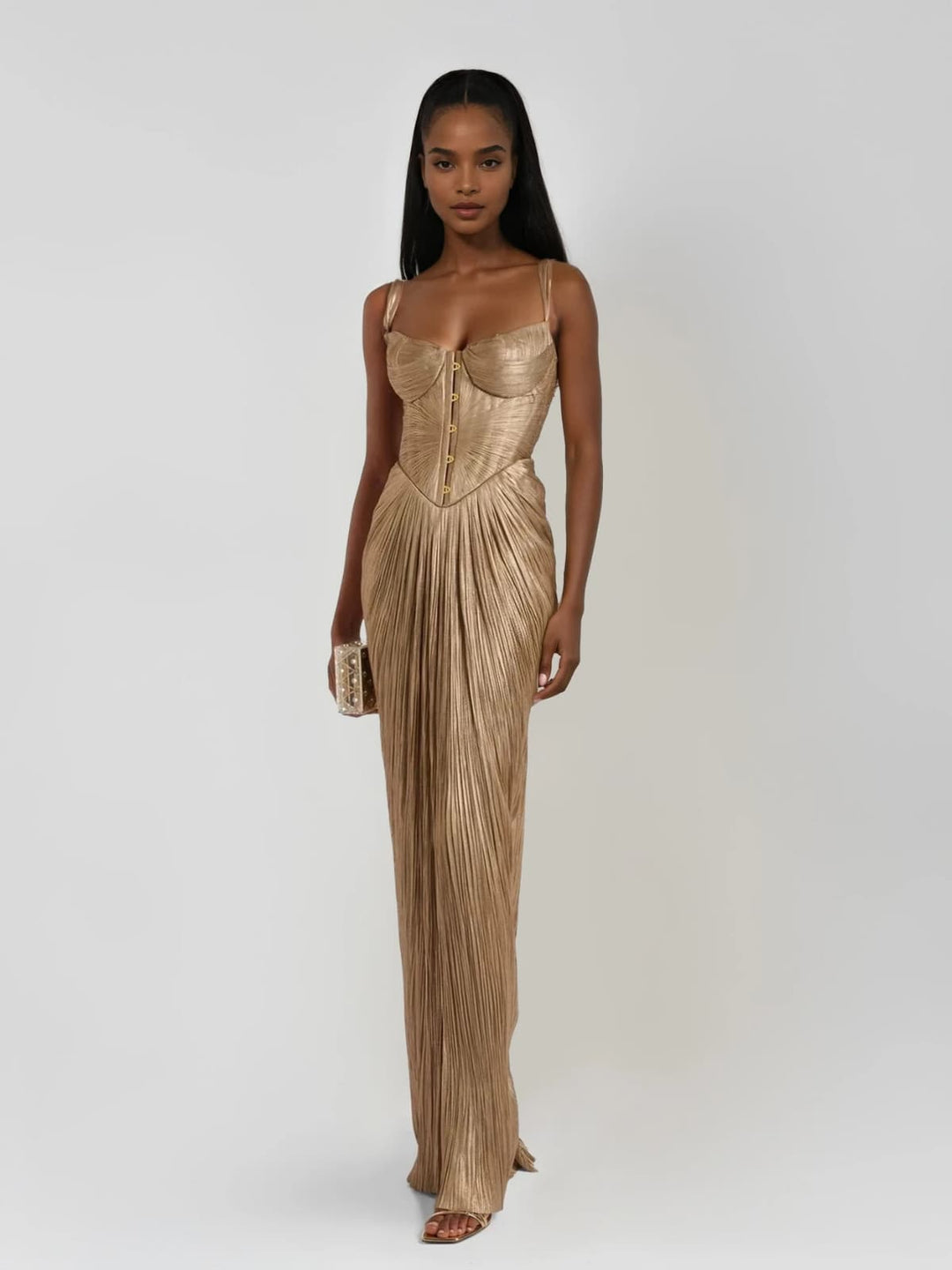 Cerys | Corset Maxi Dress Elegant Wedding Guest Long Dress for Women 0