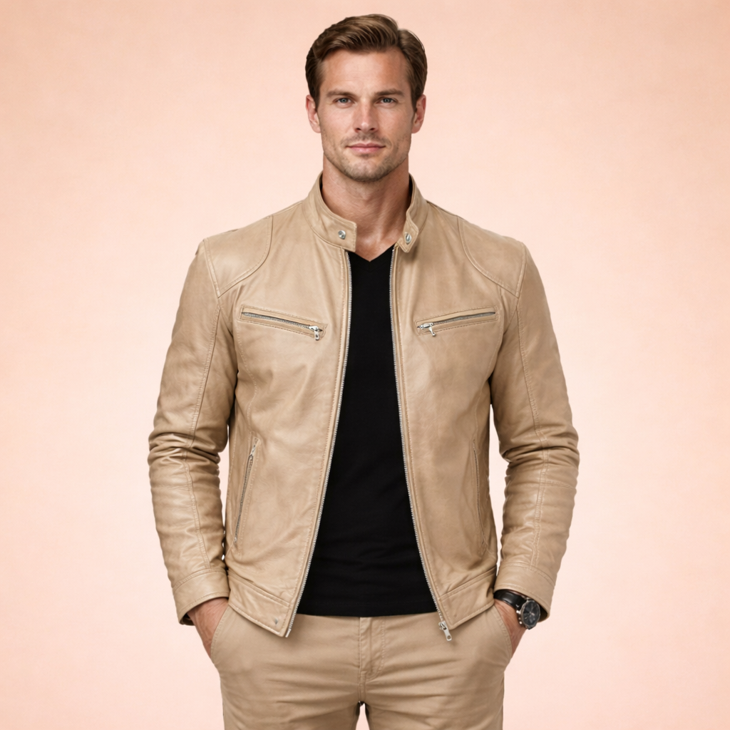 Ethan | Stylische Lederjacke für einen anspruchsvollen Look