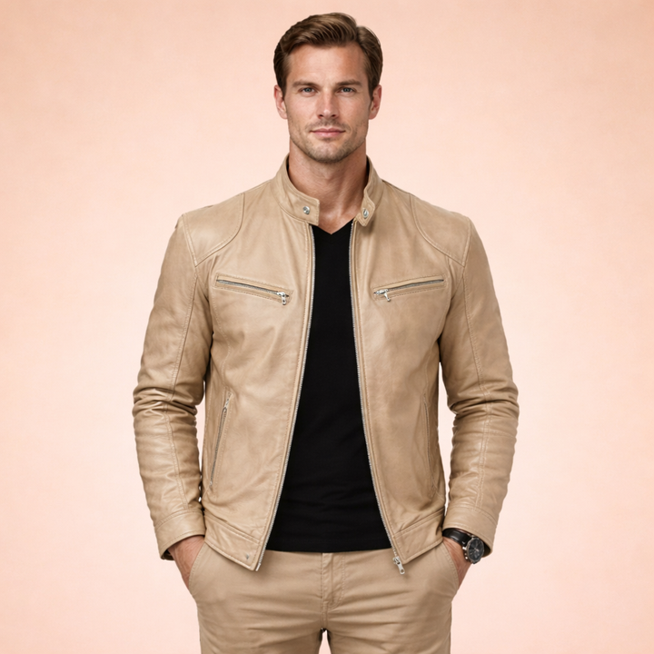 Ethan | Stylische Lederjacke für einen anspruchsvollen Look