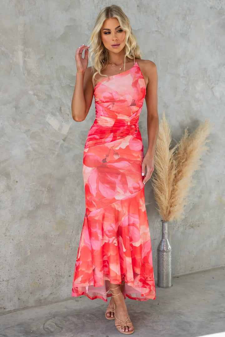 Clara | Floral Dress Wedding Guest Elegant Summer Flowing Fit 2