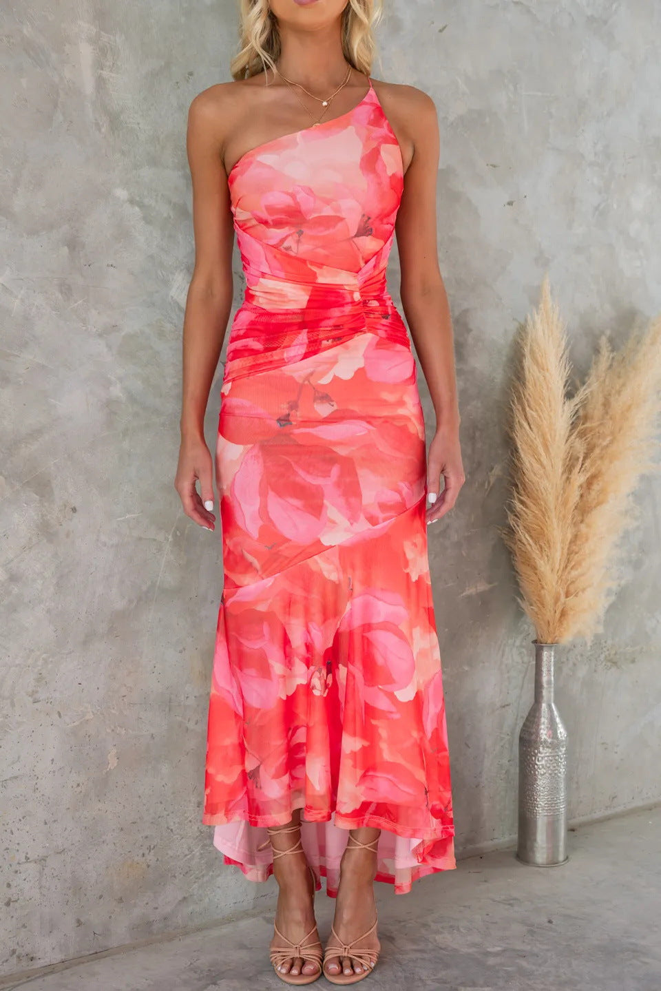 Clara | Floral Dress Wedding Guest Elegant Summer Flowing Fit 4