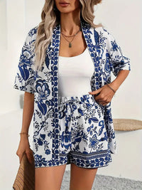 Gloria | Floral Kimono Shorts Co-ord Set
