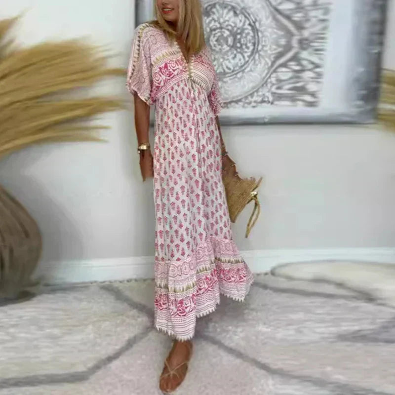 Clementine | Elegant, Flowing &amp; Stylish Women's Printed Maxi Dress 1