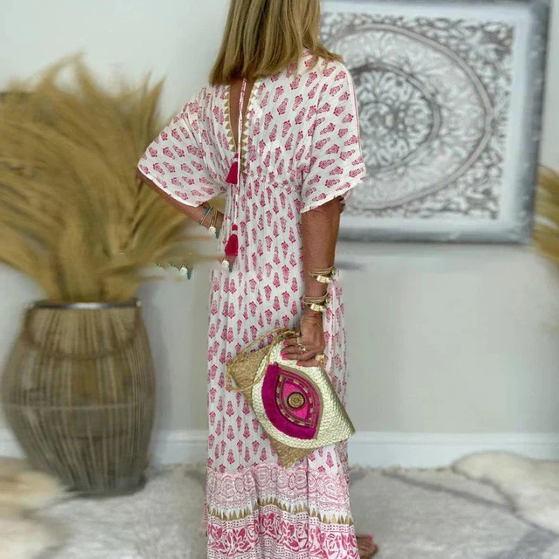 Clementine | Elegant, Flowing &amp; Stylish Women's Printed Maxi Dress 2