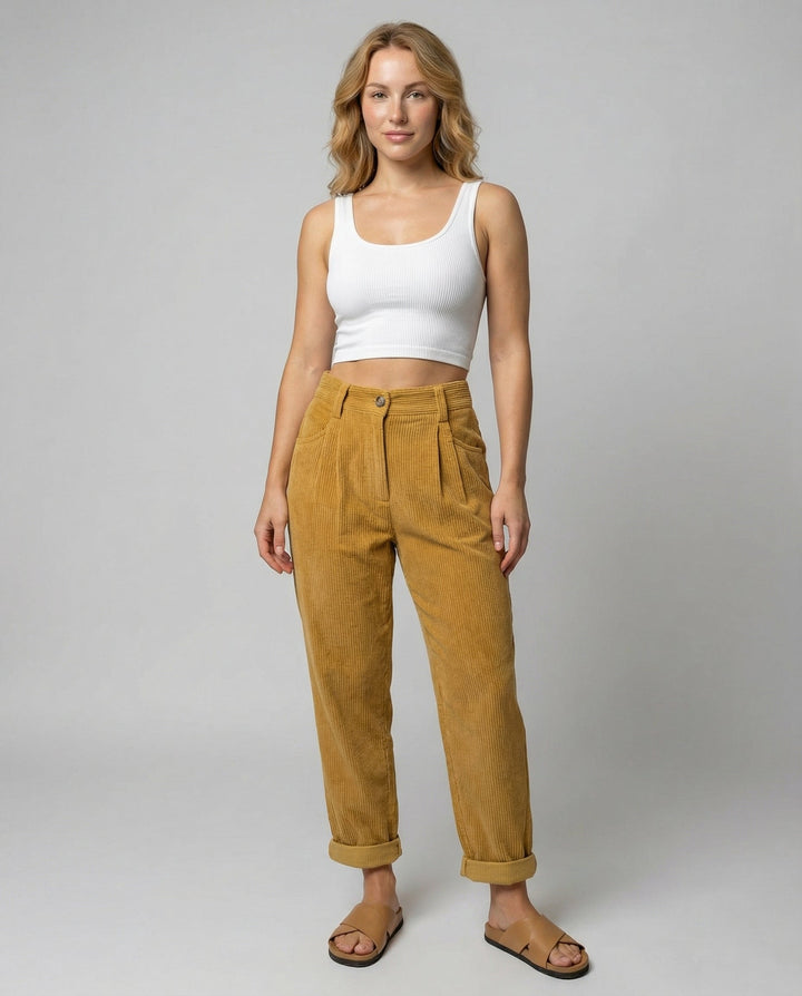 Cora | Comfortable, Stylish &amp; Versatile Women’s Corduroy Trousers 0