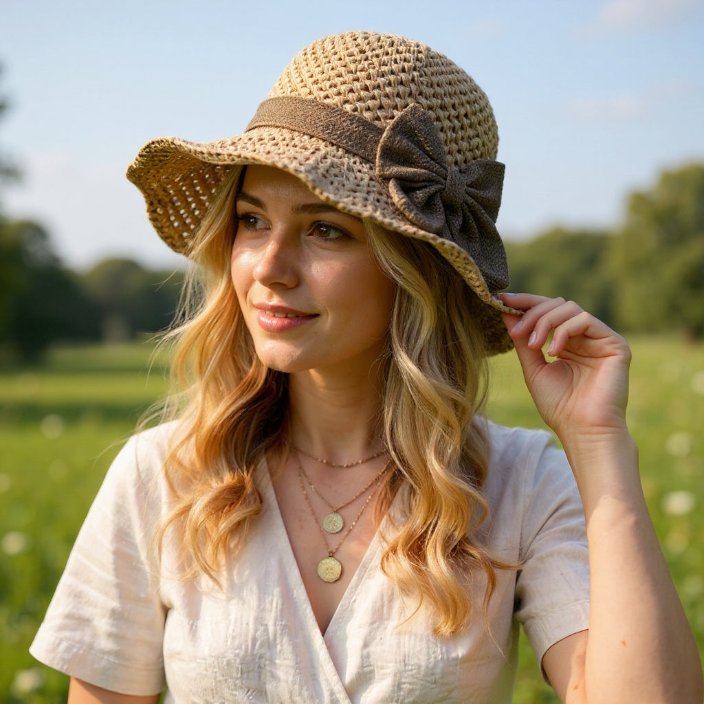 Cora | Elegant, Lightweight & Adjustable Wide Brim Sun Hat for Women 2