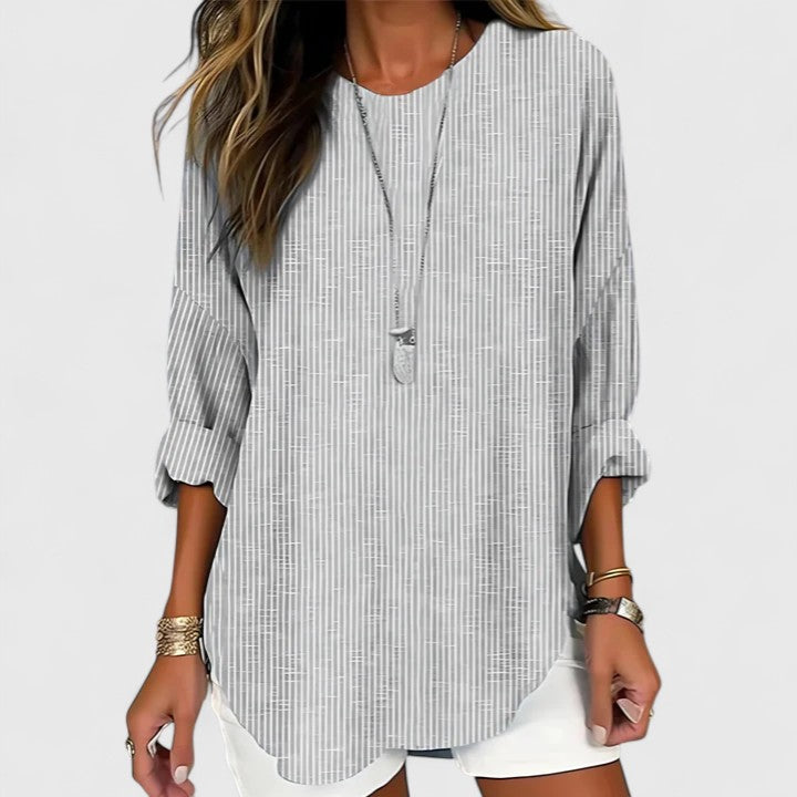 Cressida | Lightweight, Flattering Blouse for Women – Versatile & Timeless Stripe Design 2