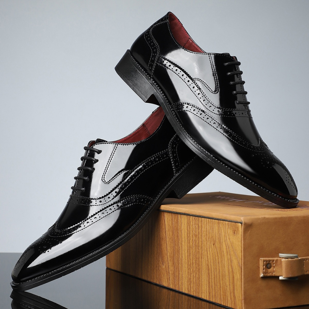 Creston | Elegant Wingtip Design Men's Brogue Shoes 1