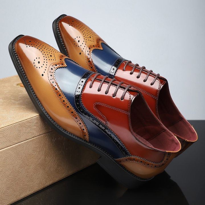 Creston | Elegant Wingtip Design Men's Brogue Shoes 4
