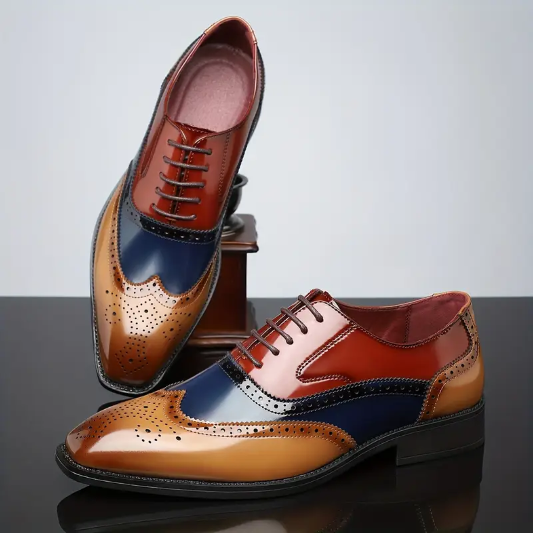 Creston | Elegant Wingtip Design Men's Brogue Shoes 5