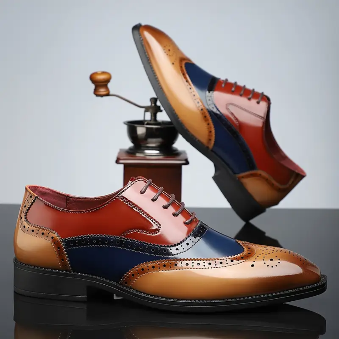 Creston | Elegant Wingtip Design Men's Brogue Shoes 6
