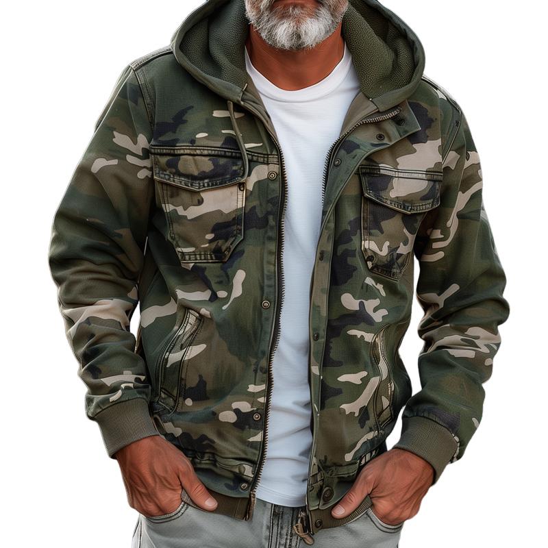 Daan | Camouflage Cargo Jacket Mens Functional Urban Style 1