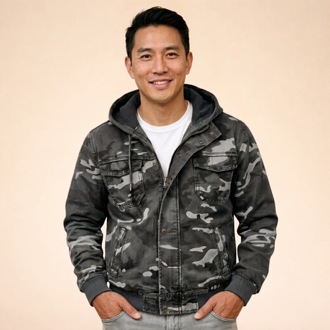 Daan | Camouflage Cargo Jacket Mens Functional Urban Style 6