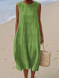 Dahlia | Elegant Lightweight Midi Dress with Pockets
