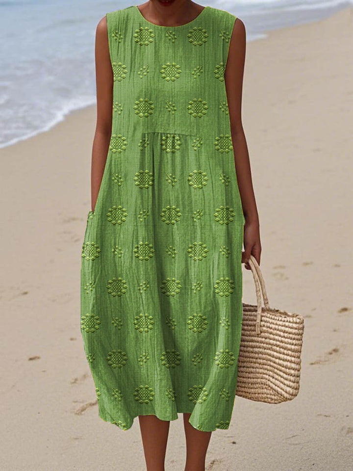 Dahlia | Elegant Lightweight Midi Dress with Pockets – Summer Dresses for Women 0