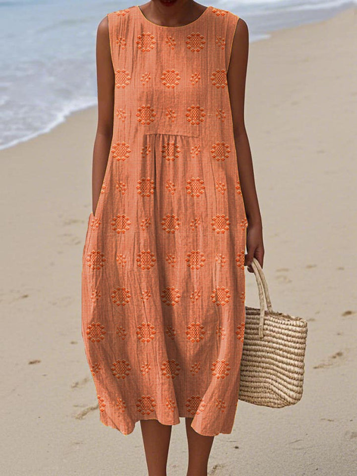 Dahlia | Elegant Lightweight Midi Dress with Pockets – Summer Dresses for Women 5