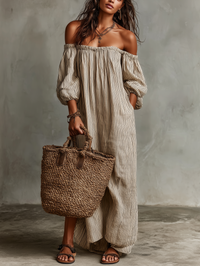 Archie | Elegant and Airy Off-the-Shoulder Maxi Dress